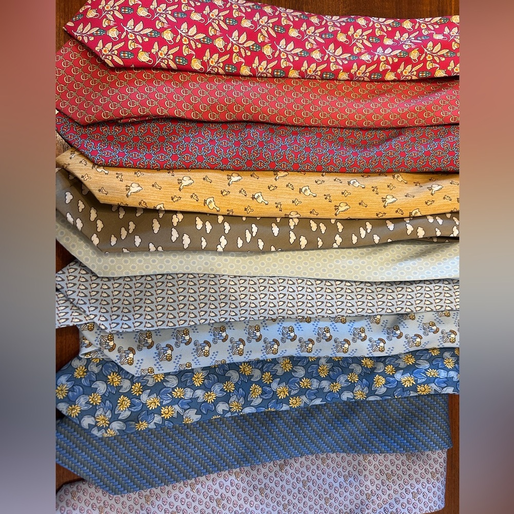 Lot of Vintage Hermès ties
